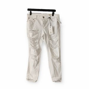 Pistola New White Distressed Jeans 27
